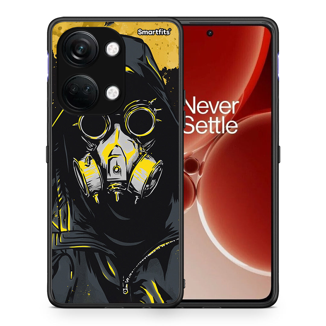 Θήκη OnePlus Nord 3 Mask PopArt από τη Smartfits με σχέδιο στο πίσω μέρος και μαύρο περίβλημα | OnePlus Nord 3 Mask PopArt case with colorful back and black bezels
