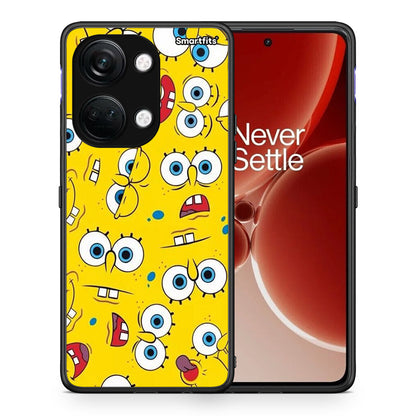 Θήκη OnePlus Nord 3 Sponge PopArt από τη Smartfits με σχέδιο στο πίσω μέρος και μαύρο περίβλημα | OnePlus Nord 3 Sponge PopArt case with colorful back and black bezels
