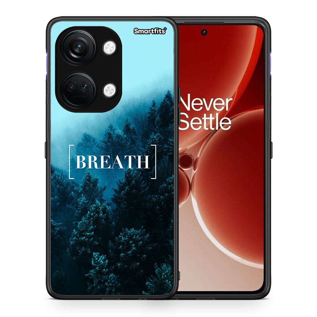 Θήκη OnePlus Nord 3 Breath Quote από τη Smartfits με σχέδιο στο πίσω μέρος και μαύρο περίβλημα | OnePlus Nord 3 Breath Quote case with colorful back and black bezels