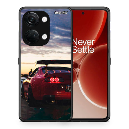 Θήκη OnePlus Nord 3 Racing Supra από τη Smartfits με σχέδιο στο πίσω μέρος και μαύρο περίβλημα | OnePlus Nord 3 Racing Supra case with colorful back and black bezels