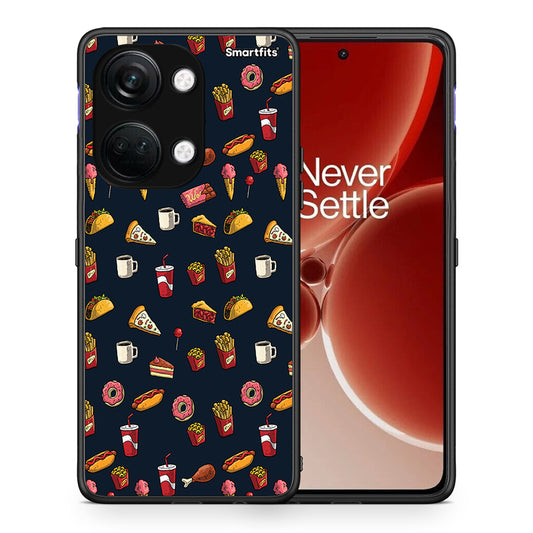 Θήκη OnePlus Nord 3 Hungry Random από τη Smartfits με σχέδιο στο πίσω μέρος και μαύρο περίβλημα | OnePlus Nord 3 Hungry Random case with colorful back and black bezels