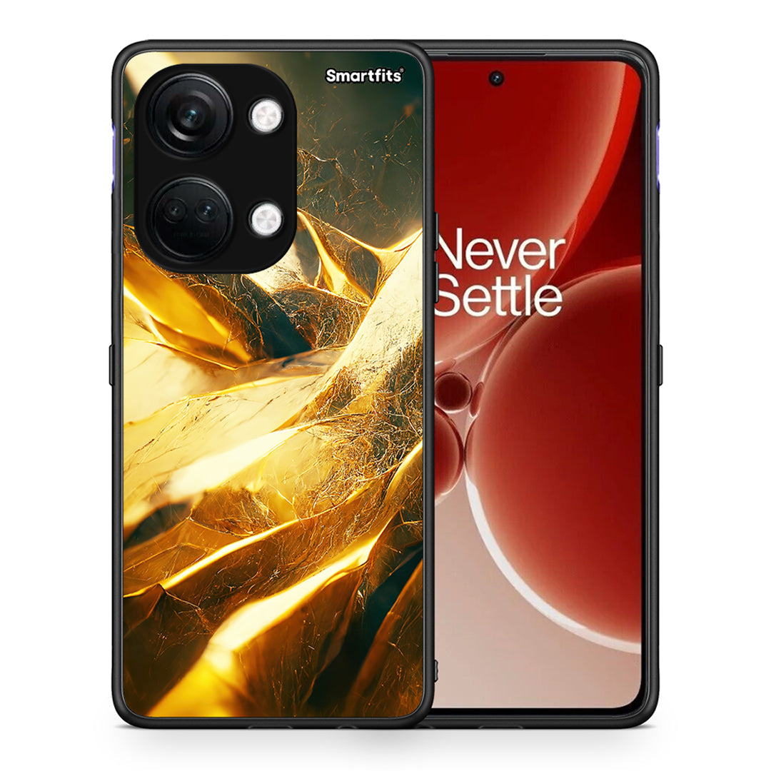 Θήκη OnePlus Nord 3 Real Gold από τη Smartfits με σχέδιο στο πίσω μέρος και μαύρο περίβλημα | OnePlus Nord 3 Real Gold case with colorful back and black bezels