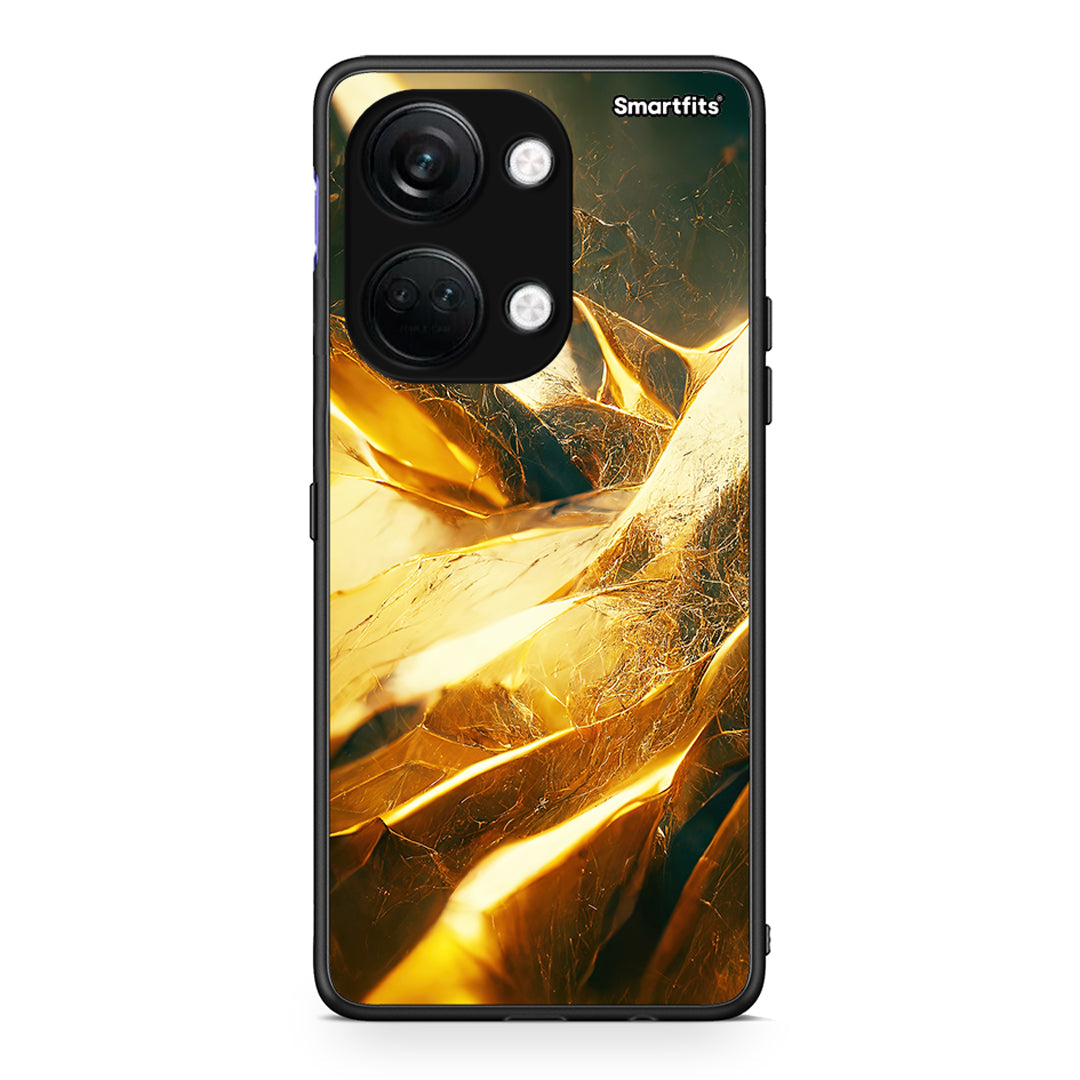 OnePlus Nord 3 Real Gold θήκη από τη Smartfits με σχέδιο στο πίσω μέρος και μαύρο περίβλημα | Smartphone case with colorful back and black bezels by Smartfits