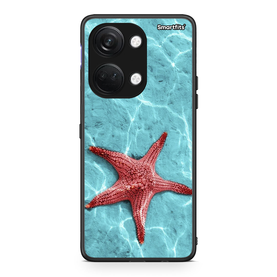 OnePlus Nord 3 Red Starfish Θήκη από τη Smartfits με σχέδιο στο πίσω μέρος και μαύρο περίβλημα | Smartphone case with colorful back and black bezels by Smartfits