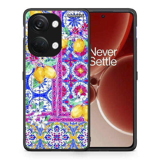 Θήκη OnePlus Nord 3 Retro Spring από τη Smartfits με σχέδιο στο πίσω μέρος και μαύρο περίβλημα | OnePlus Nord 3 Retro Spring case with colorful back and black bezels