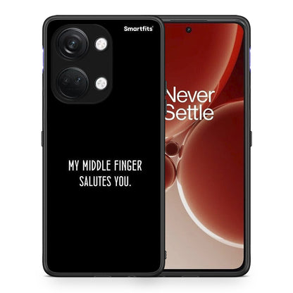 Θήκη OnePlus Nord 3 Salute από τη Smartfits με σχέδιο στο πίσω μέρος και μαύρο περίβλημα | OnePlus Nord 3 Salute case with colorful back and black bezels