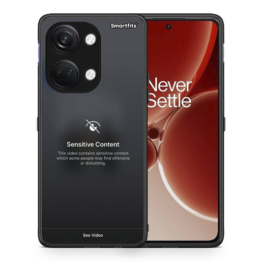 Θήκη OnePlus Nord 3 Sensitive Content από τη Smartfits με σχέδιο στο πίσω μέρος και μαύρο περίβλημα | OnePlus Nord 3 Sensitive Content case with colorful back and black bezels
