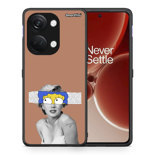 Θήκη OnePlus Nord 3 Sim Merilyn από τη Smartfits με σχέδιο στο πίσω μέρος και μαύρο περίβλημα | OnePlus Nord 3 Sim Merilyn case with colorful back and black bezels
