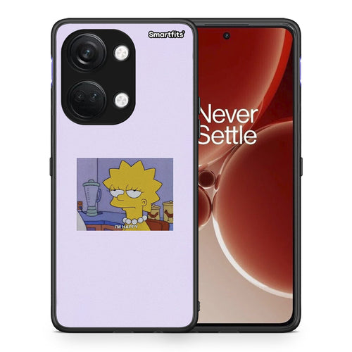 Θήκη OnePlus Nord 3 So Happy από τη Smartfits με σχέδιο στο πίσω μέρος και μαύρο περίβλημα | OnePlus Nord 3 So Happy case with colorful back and black bezels