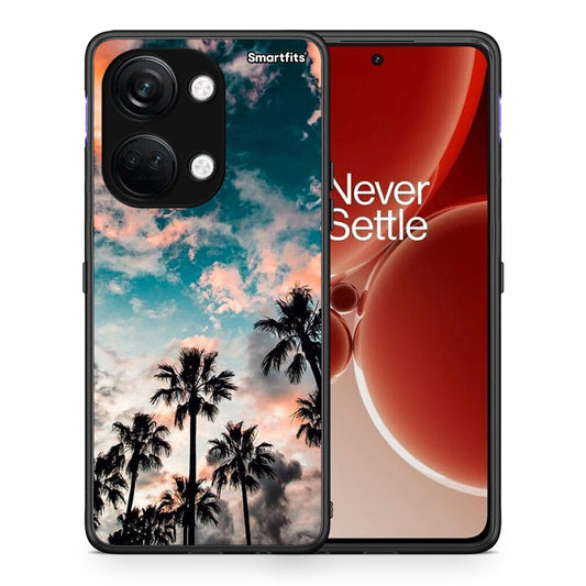 Θήκη OnePlus Nord 3 Sky Summer από τη Smartfits με σχέδιο στο πίσω μέρος και μαύρο περίβλημα | OnePlus Nord 3 Sky Summer case with colorful back and black bezels