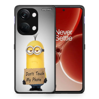 Θήκη OnePlus Nord 3 Minion Text από τη Smartfits με σχέδιο στο πίσω μέρος και μαύρο περίβλημα | OnePlus Nord 3 Minion Text case with colorful back and black bezels