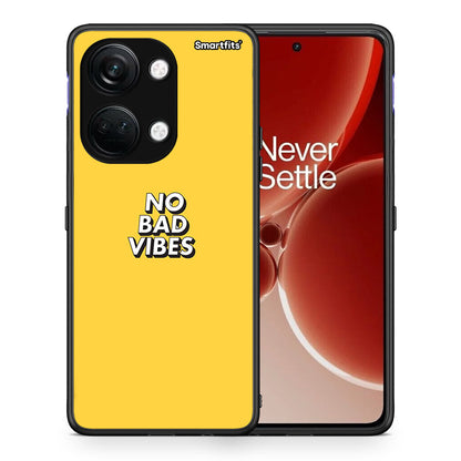 Θήκη OnePlus Nord 3 Vibes Text από τη Smartfits με σχέδιο στο πίσω μέρος και μαύρο περίβλημα | OnePlus Nord 3 Vibes Text case with colorful back and black bezels