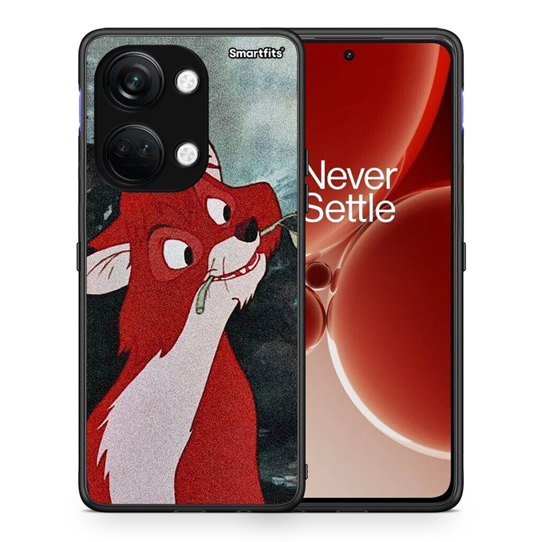 Θήκη OnePlus Nord 3 Tod And Vixey Love 1 από τη Smartfits με σχέδιο στο πίσω μέρος και μαύρο περίβλημα | OnePlus Nord 3 Tod And Vixey Love 1 case with colorful back and black bezels