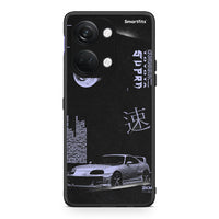Thumbnail for OnePlus Nord 3 Tokyo Drift Θήκη Αγίου Βαλεντίνου από τη Smartfits με σχέδιο στο πίσω μέρος και μαύρο περίβλημα | Smartphone case with colorful back and black bezels by Smartfits