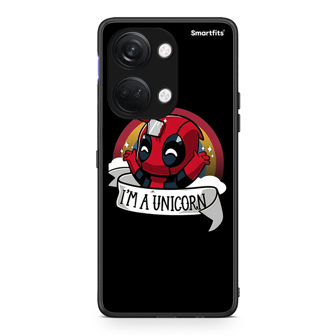 OnePlus Nord 3 Unicorn Deadpool θήκη από τη Smartfits με σχέδιο στο πίσω μέρος και μαύρο περίβλημα | Smartphone case with colorful back and black bezels by Smartfits