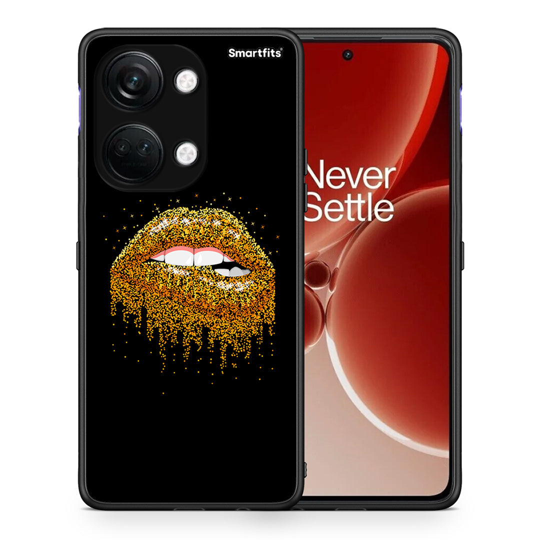 Θήκη OnePlus Nord 3 Golden Valentine από τη Smartfits με σχέδιο στο πίσω μέρος και μαύρο περίβλημα | OnePlus Nord 3 Golden Valentine case with colorful back and black bezels