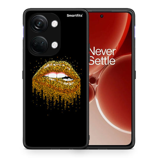 Θήκη OnePlus Nord 3 Golden Valentine από τη Smartfits με σχέδιο στο πίσω μέρος και μαύρο περίβλημα | OnePlus Nord 3 Golden Valentine case with colorful back and black bezels