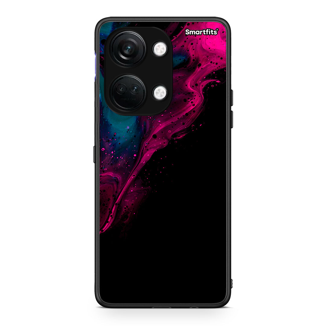 4 - OnePlus Nord 3 Pink Black Watercolor case, cover, bumper