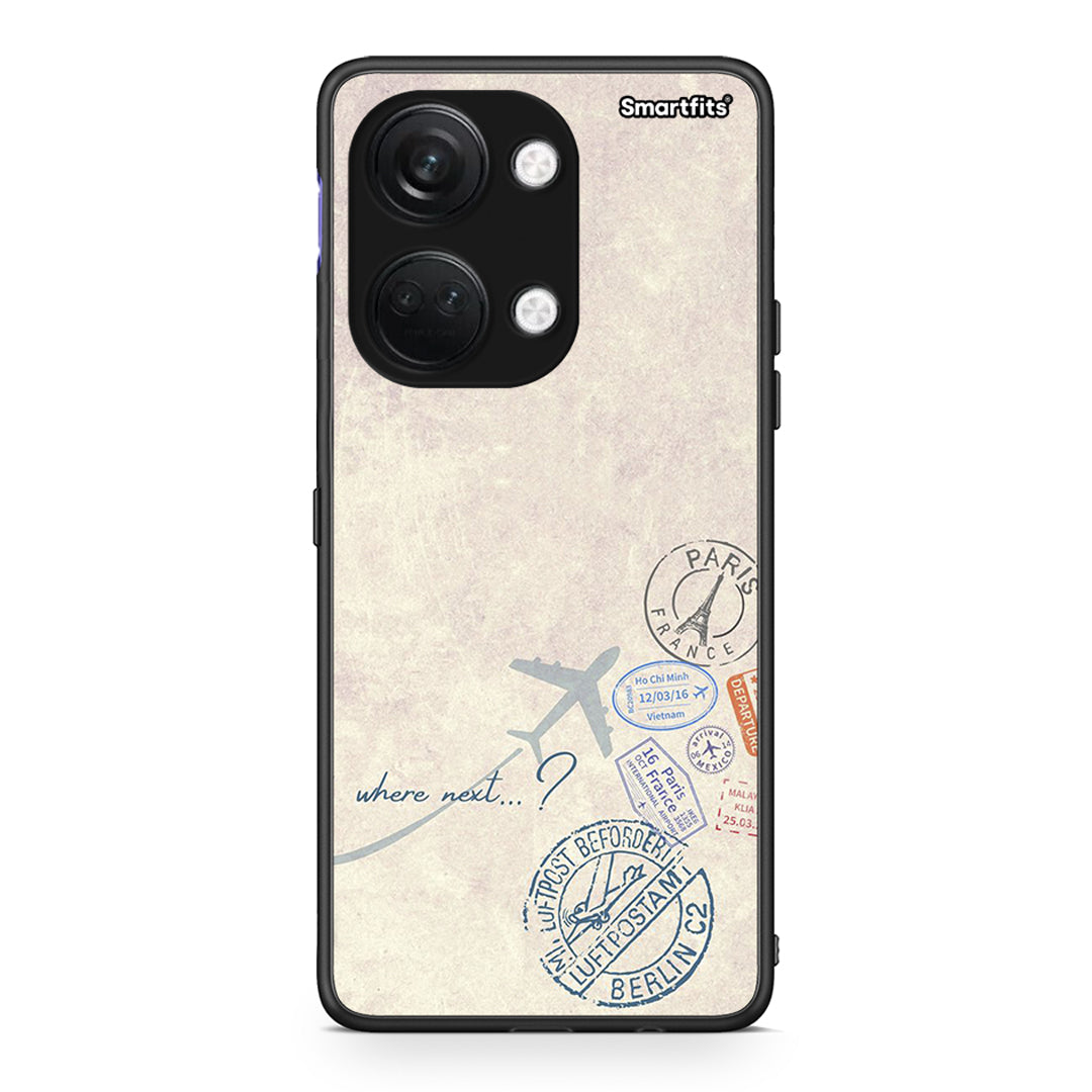 OnePlus Nord 3 Where Next Θήκη από τη Smartfits με σχέδιο στο πίσω μέρος και μαύρο περίβλημα | Smartphone case with colorful back and black bezels by Smartfits