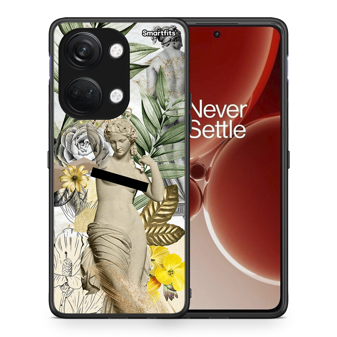 Θήκη OnePlus Nord 3 Woman Statue από τη Smartfits με σχέδιο στο πίσω μέρος και μαύρο περίβλημα | OnePlus Nord 3 Woman Statue case with colorful back and black bezels
