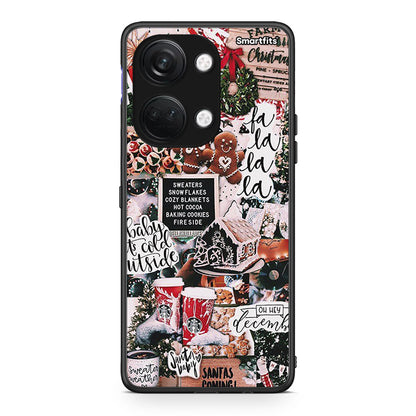 OnePlus Nord 3 Xmas Habbits θήκη από τη Smartfits με σχέδιο στο πίσω μέρος και μαύρο περίβλημα | Smartphone case with colorful back and black bezels by Smartfits