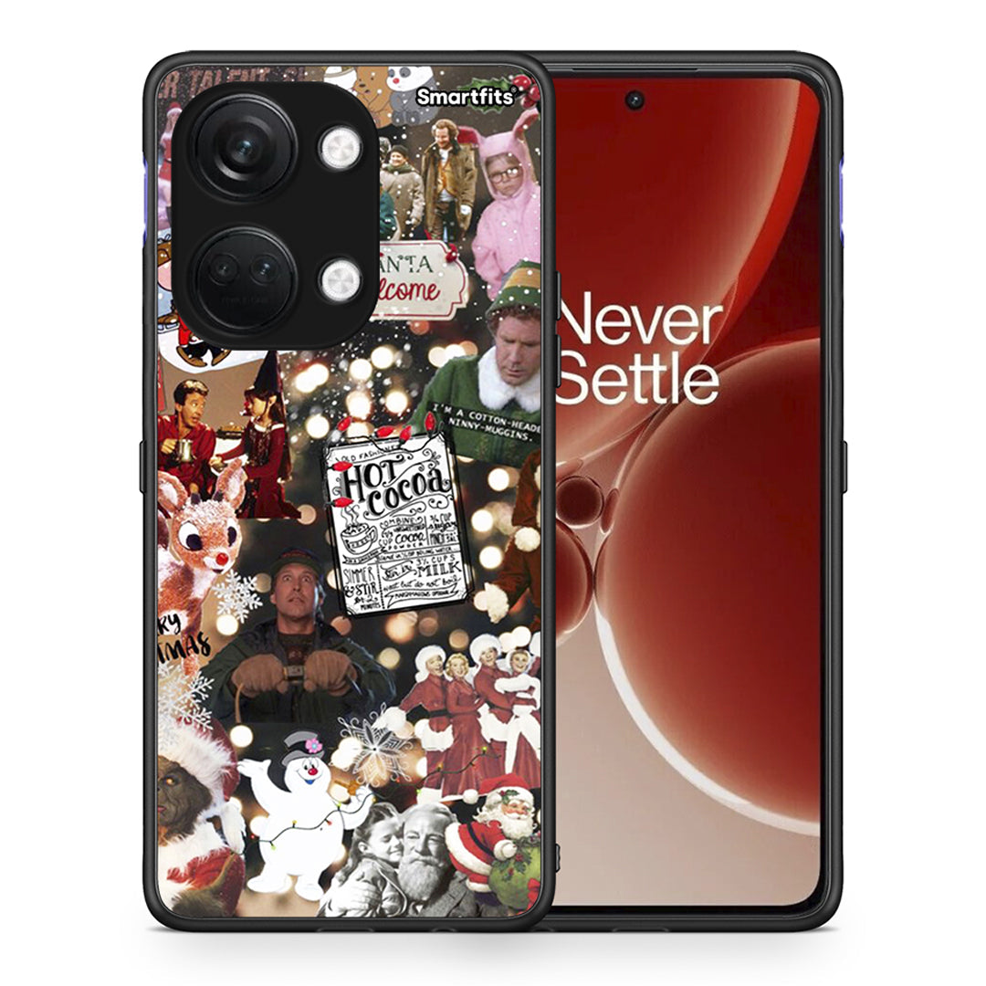 Θήκη OnePlus Nord 3 Xmas Movies από τη Smartfits με σχέδιο στο πίσω μέρος και μαύρο περίβλημα | OnePlus Nord 3 Xmas Movies case with colorful back and black bezels