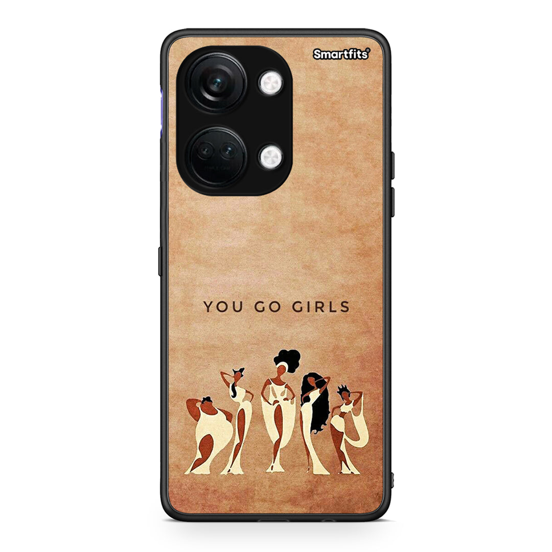 OnePlus Nord 3 You Go Girl θήκη από τη Smartfits με σχέδιο στο πίσω μέρος και μαύρο περίβλημα | Smartphone case with colorful back and black bezels by Smartfits