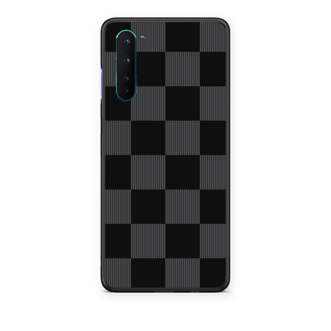 Θήκη OnePlus Nord 5G Black and Charcoal Striped Checks από τη Smartfits με σχέδιο στο πίσω μέρος και μαύρο περίβλημα | OnePlus Nord 5G Black and Charcoal Striped Checks case with colorful back and black bezels