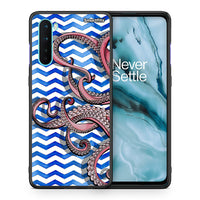 Thumbnail for Θήκη OnePlus Nord 5G Chevron Devilfish από τη Smartfits με σχέδιο στο πίσω μέρος και μαύρο περίβλημα | OnePlus Nord 5G Chevron Devilfish case with colorful back and black bezels