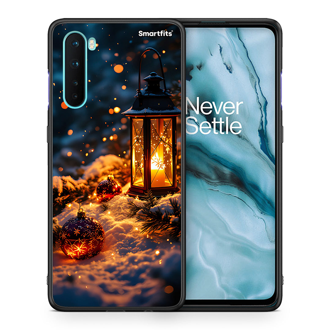 Θήκη OnePlus Nord 5G Christmas Ornaments από τη Smartfits με σχέδιο στο πίσω μέρος και μαύρο περίβλημα | OnePlus Nord 5G Christmas Ornaments case with colorful back and black bezels