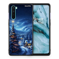 Thumbnail for Θήκη OnePlus Nord 5G Christmas Scenery από τη Smartfits με σχέδιο στο πίσω μέρος και μαύρο περίβλημα | OnePlus Nord 5G Christmas Scenery case with colorful back and black bezels