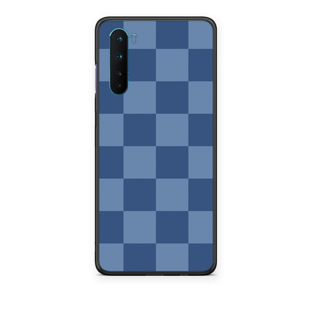 Θήκη OnePlus Nord 5G Denim Blue Checkerboard από τη Smartfits με σχέδιο στο πίσω μέρος και μαύρο περίβλημα | OnePlus Nord 5G Denim Blue Checkerboard case with colorful back and black bezels