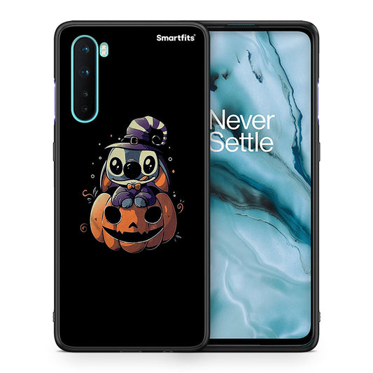 Θήκη OnePlus Nord 5G Halloween Stitch από τη Smartfits με σχέδιο στο πίσω μέρος και μαύρο περίβλημα | OnePlus Nord 5G Halloween Stitch case with colorful back and black bezels