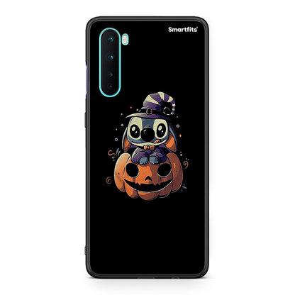 OnePlus Nord 5G Halloween Stitch θήκη από τη Smartfits με σχέδιο στο πίσω μέρος και μαύρο περίβλημα | Smartphone case with colorful back and black bezels by Smartfits