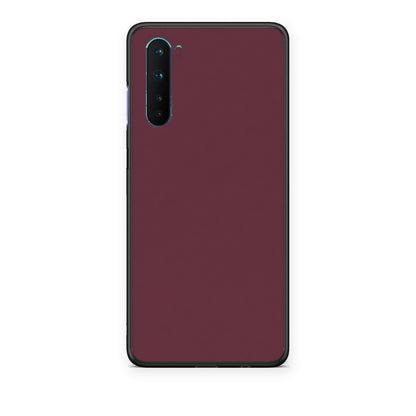 Θήκη OnePlus Nord 5G Muted Burgundy από τη Smartfits με σχέδιο στο πίσω μέρος και μαύρο περίβλημα | OnePlus Nord 5G Muted Burgundy case with colorful back and black bezels
