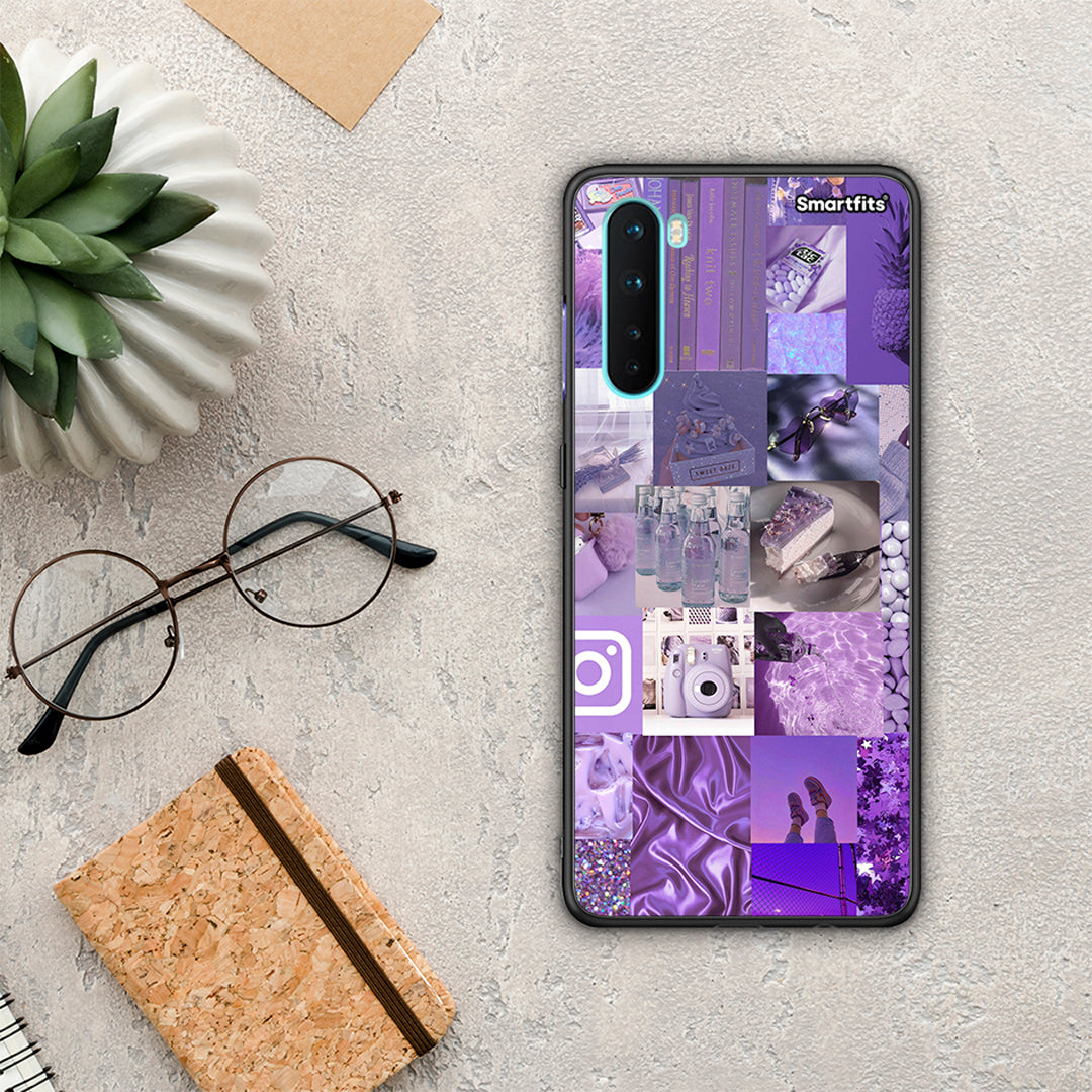 Purple Aesthetic Collage - OnePlus Nord 5G θήκη