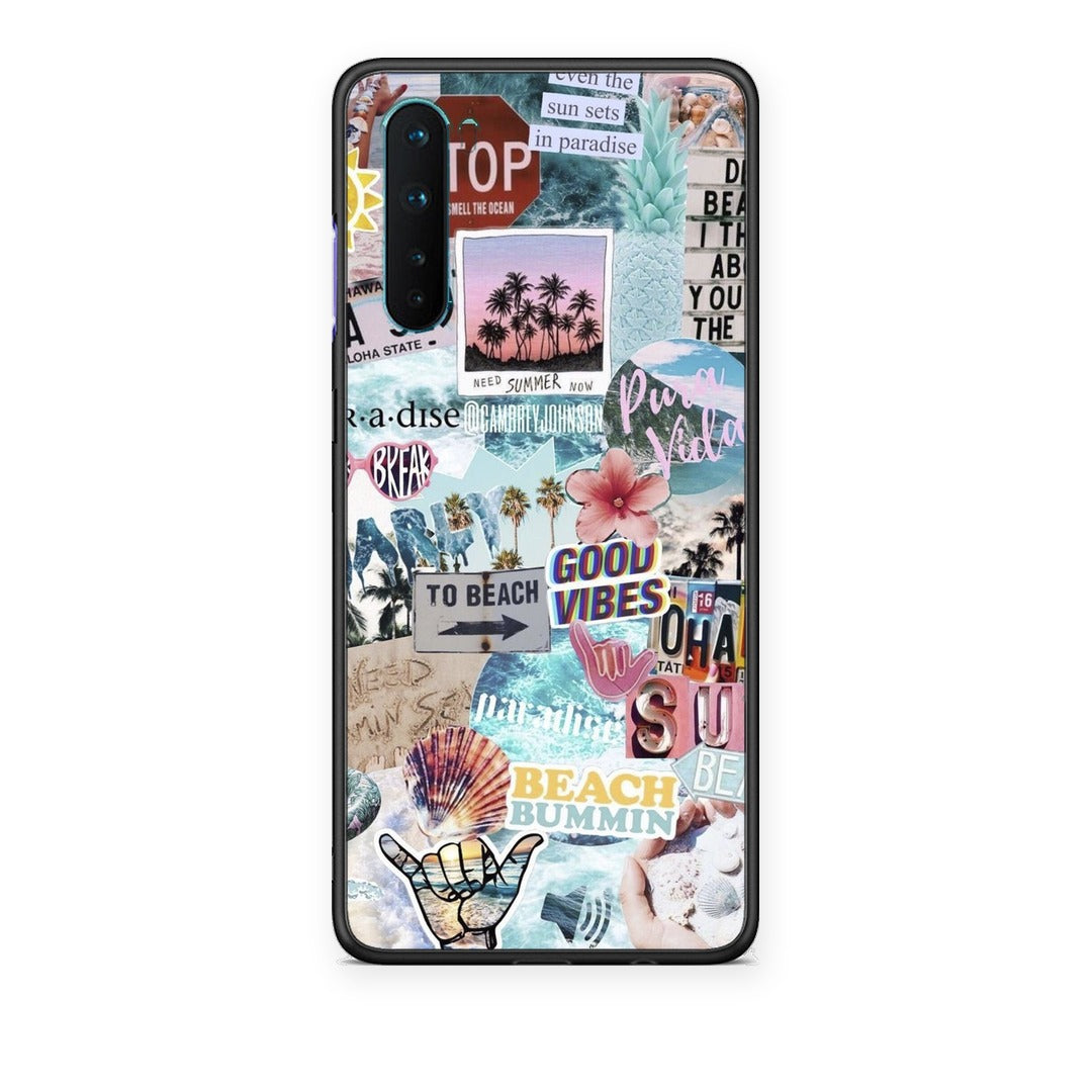 Θήκη OnePlus Nord 5G Summer Vibes από τη Smartfits με σχέδιο στο πίσω μέρος και μαύρο περίβλημα | OnePlus Nord 5G Summer Vibes case with colorful back and black bezels