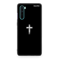 Thumbnail for OnePlus Nord 5G White Cross θήκη από τη Smartfits με σχέδιο στο πίσω μέρος και μαύρο περίβλημα | Smartphone case with colorful back and black bezels by Smartfits