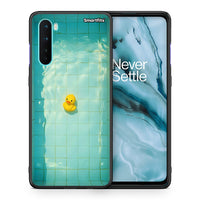 Thumbnail for Θήκη OnePlus Nord 5G Yellow Duck από τη Smartfits με σχέδιο στο πίσω μέρος και μαύρο περίβλημα | OnePlus Nord 5G Yellow Duck case with colorful back and black bezels