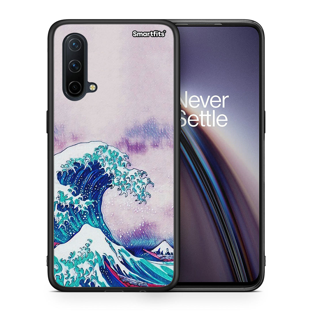 Θήκη OnePlus Nord CE 5G Blue Waves από τη Smartfits με σχέδιο στο πίσω μέρος και μαύρο περίβλημα | OnePlus Nord CE 5G Blue Waves case with colorful back and black bezels