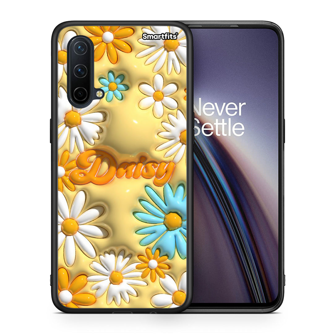 Θήκη OnePlus Nord CE 5G Bubble Daisies από τη Smartfits με σχέδιο στο πίσω μέρος και μαύρο περίβλημα | OnePlus Nord CE 5G Bubble Daisies case with colorful back and black bezels