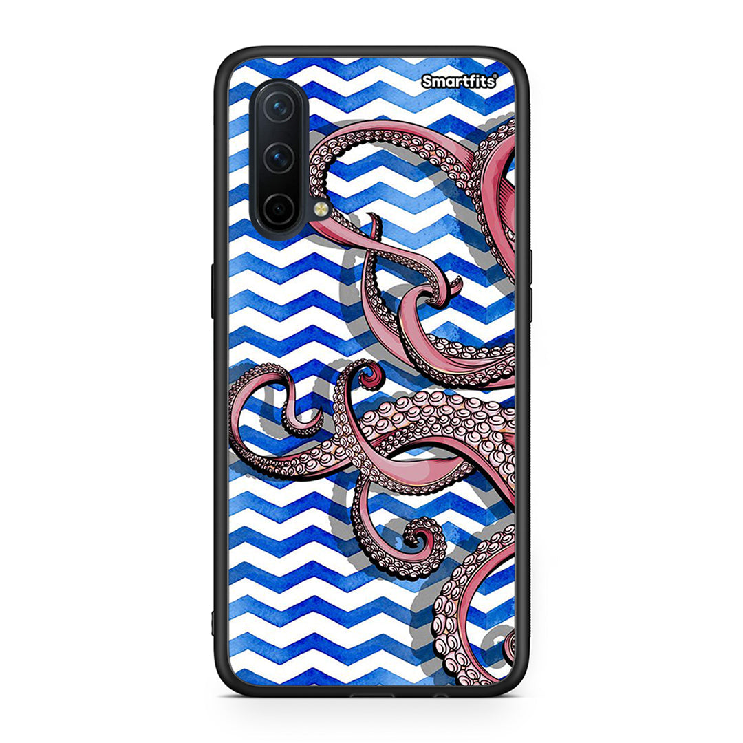 OnePlus Nord CE 5G Chevron Devilfish θήκη από τη Smartfits με σχέδιο στο πίσω μέρος και μαύρο περίβλημα | Smartphone case with colorful back and black bezels by Smartfits