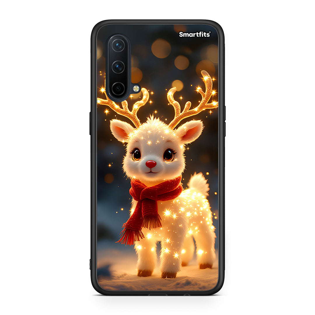 OnePlus Nord CE 5G Christmas Cutie θήκη από τη Smartfits με σχέδιο στο πίσω μέρος και μαύρο περίβλημα | Smartphone case with colorful back and black bezels by Smartfits