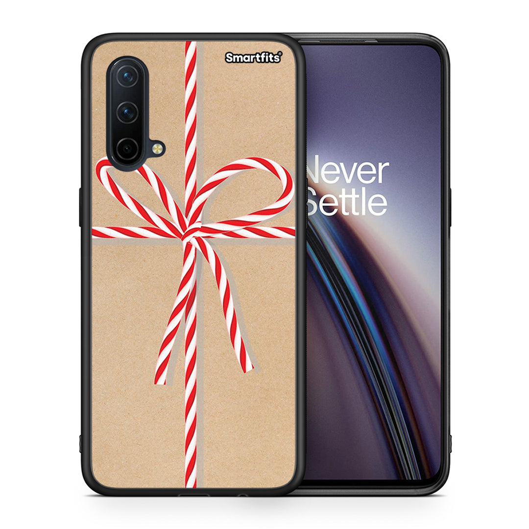 Θήκη OnePlus Nord CE 5G Christmas Gift από τη Smartfits με σχέδιο στο πίσω μέρος και μαύρο περίβλημα | OnePlus Nord CE 5G Christmas Gift case with colorful back and black bezels