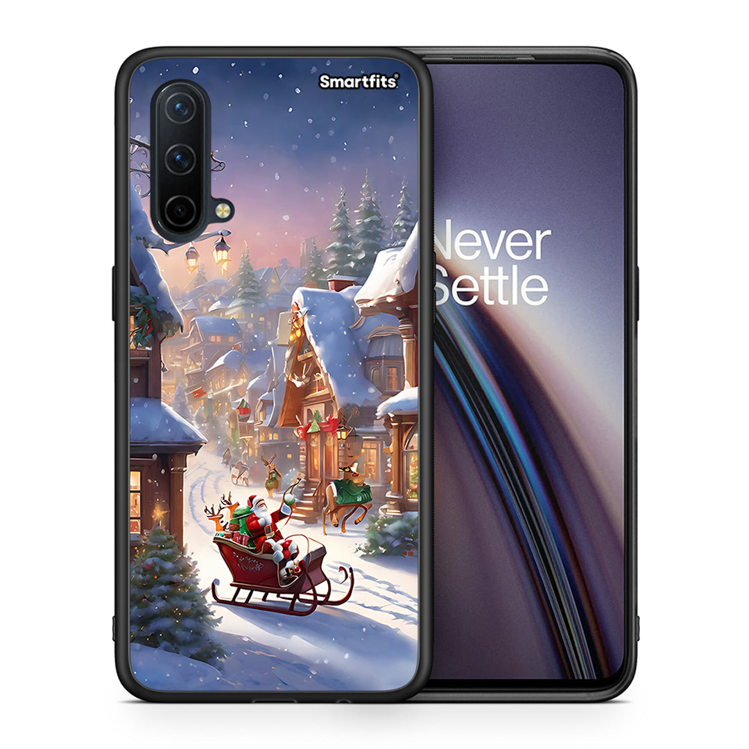 Θήκη OnePlus Nord CE 5G Christmas Snow από τη Smartfits με σχέδιο στο πίσω μέρος και μαύρο περίβλημα | OnePlus Nord CE 5G Christmas Snow case with colorful back and black bezels