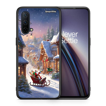 Θήκη OnePlus Nord CE 5G Christmas Snow από τη Smartfits με σχέδιο στο πίσω μέρος και μαύρο περίβλημα | OnePlus Nord CE 5G Christmas Snow case with colorful back and black bezels