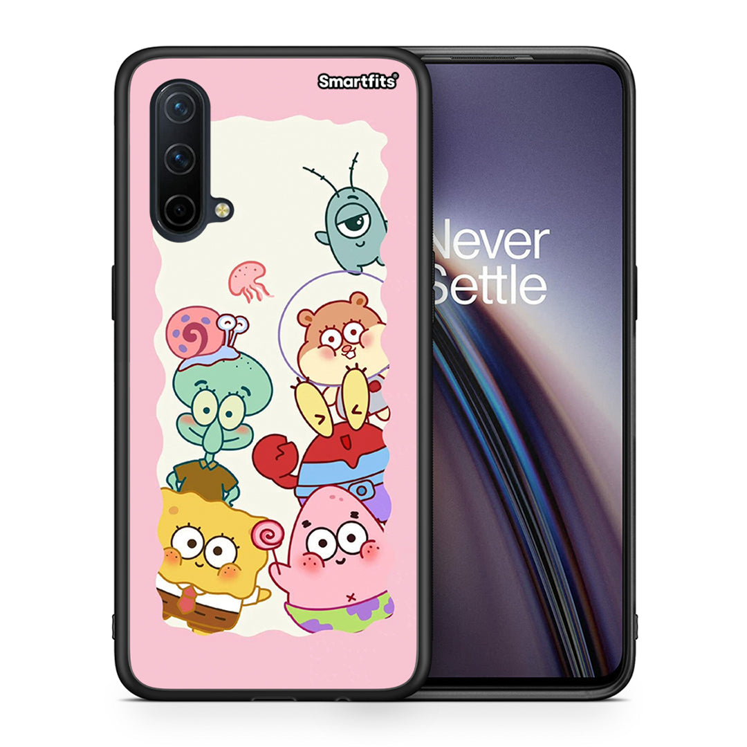 Θήκη OnePlus Nord CE 5G Cute Companion από τη Smartfits με σχέδιο στο πίσω μέρος και μαύρο περίβλημα | OnePlus Nord CE 5G Cute Companion case with colorful back and black bezels