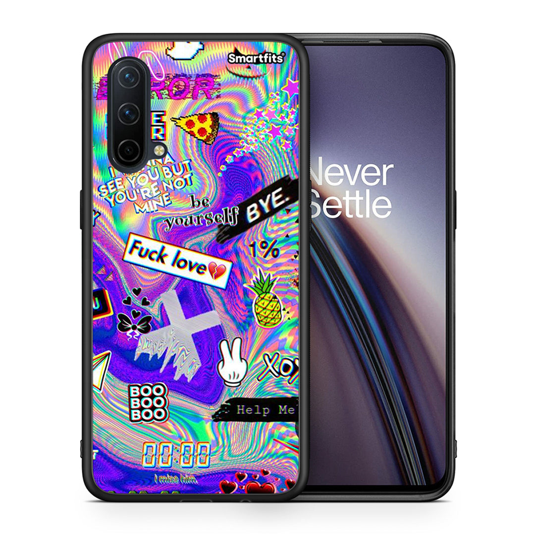 Θήκη OnePlus Nord CE 5G Game Over από τη Smartfits με σχέδιο στο πίσω μέρος και μαύρο περίβλημα | OnePlus Nord CE 5G Game Over case with colorful back and black bezels