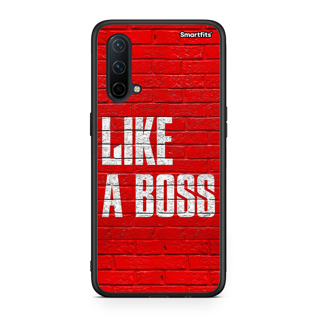 OnePlus Nord CE 5G Like A Boss θήκη από τη Smartfits με σχέδιο στο πίσω μέρος και μαύρο περίβλημα | Smartphone case with colorful back and black bezels by Smartfits