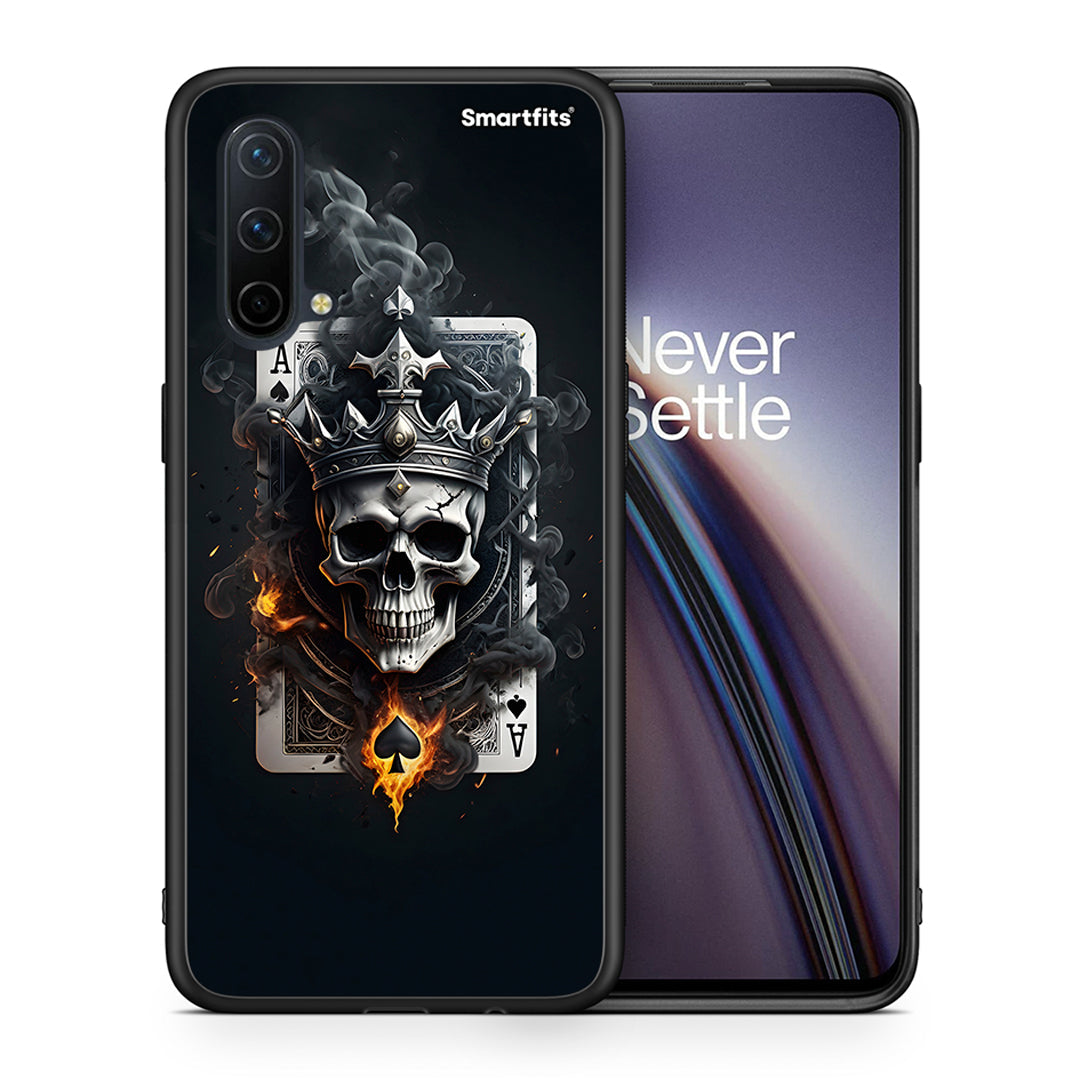 Θήκη OnePlus Nord CE 5G Skull King Ace από τη Smartfits με σχέδιο στο πίσω μέρος και μαύρο περίβλημα | OnePlus Nord CE 5G Skull King Ace case with colorful back and black bezels